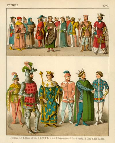 Costume français 1300 - Albert Kretschmer